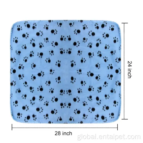 Custom Dog Blanket Puppy Paw Prints Fleece Blankets Pack of 6 Supplier